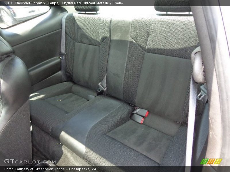 Rear Seat of 2010 Cobalt SS Coupe