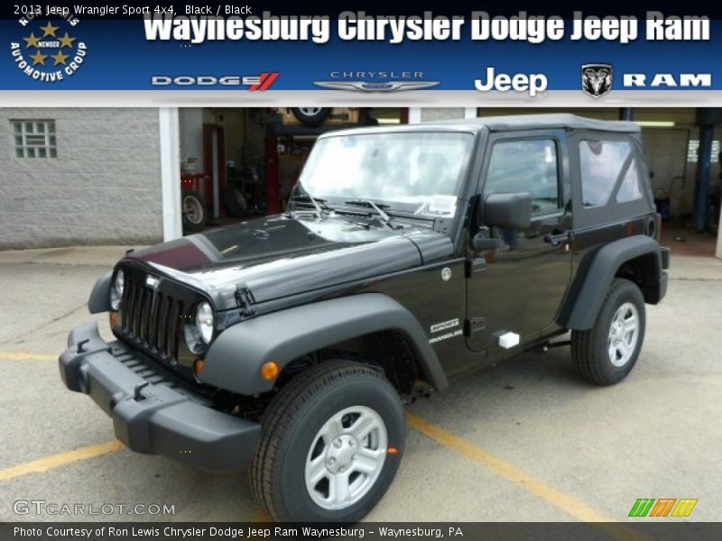 Black / Black 2013 Jeep Wrangler Sport 4x4