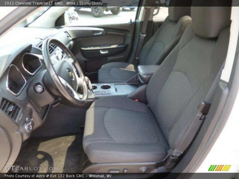 White / Ebony/Ebony 2011 Chevrolet Traverse LT AWD