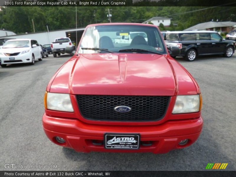 Bright Red / Dark Graphite 2001 Ford Ranger Edge Regular Cab 4x4