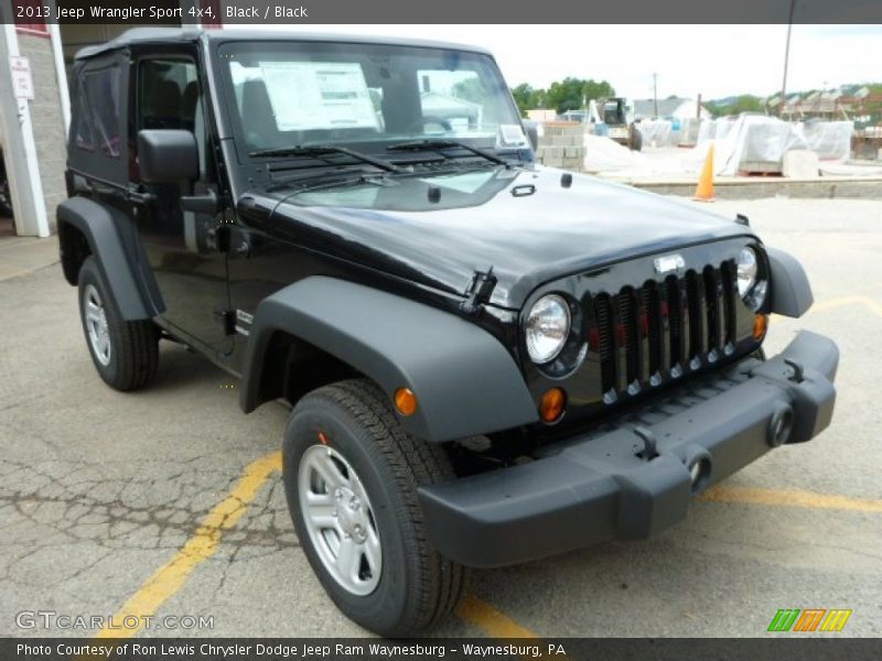 Black / Black 2013 Jeep Wrangler Sport 4x4