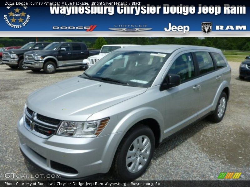 Bright Silver Metallic / Black 2013 Dodge Journey American Value Package