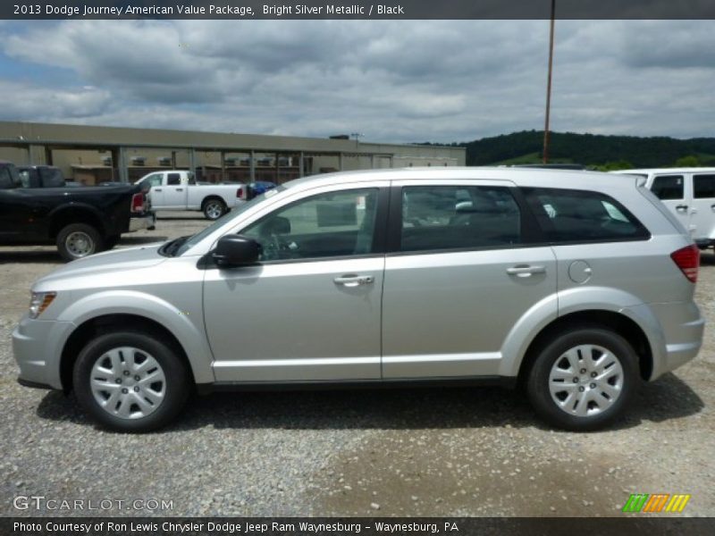 Bright Silver Metallic / Black 2013 Dodge Journey American Value Package