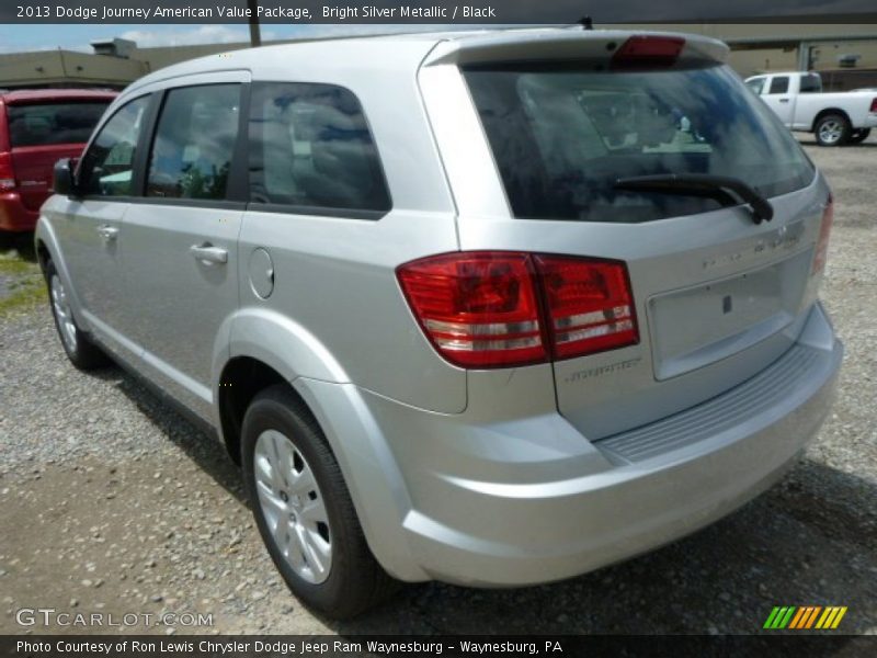 Bright Silver Metallic / Black 2013 Dodge Journey American Value Package