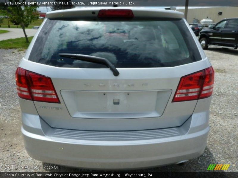 Bright Silver Metallic / Black 2013 Dodge Journey American Value Package