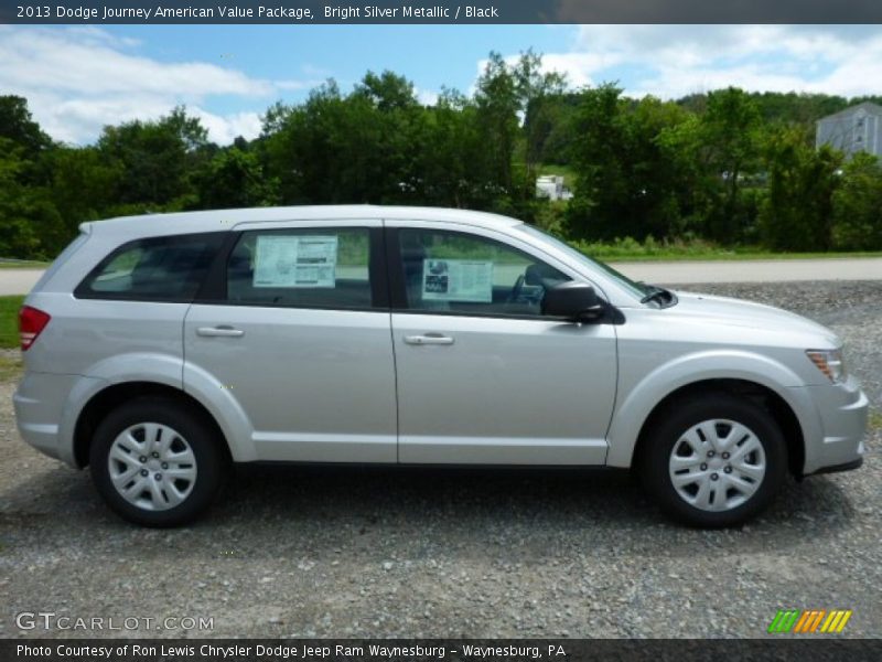 Bright Silver Metallic / Black 2013 Dodge Journey American Value Package