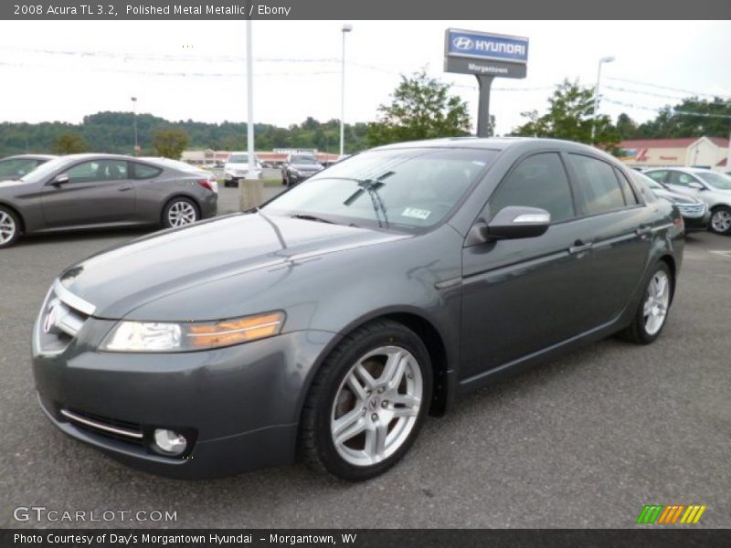 Polished Metal Metallic / Ebony 2008 Acura TL 3.2