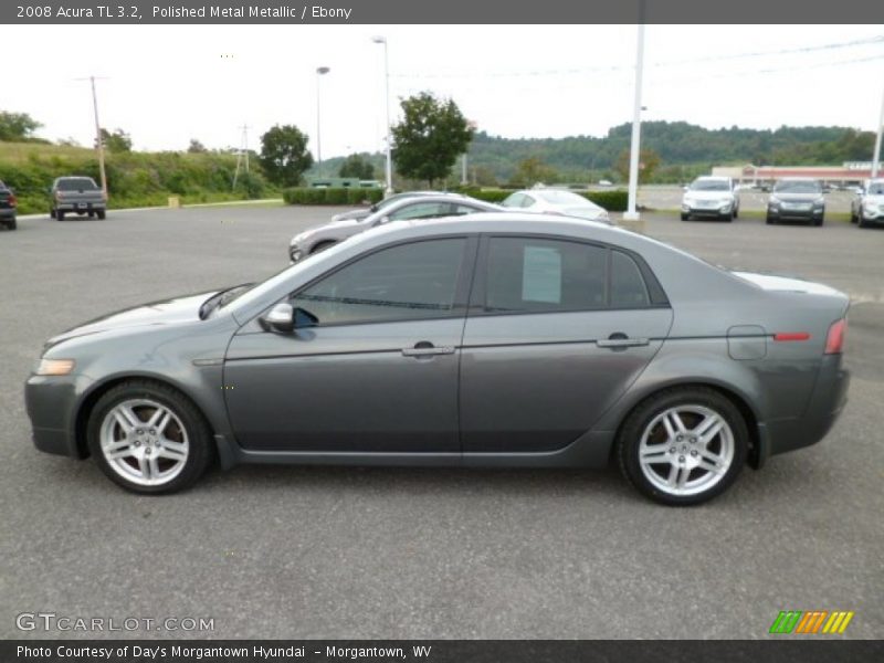 Polished Metal Metallic / Ebony 2008 Acura TL 3.2