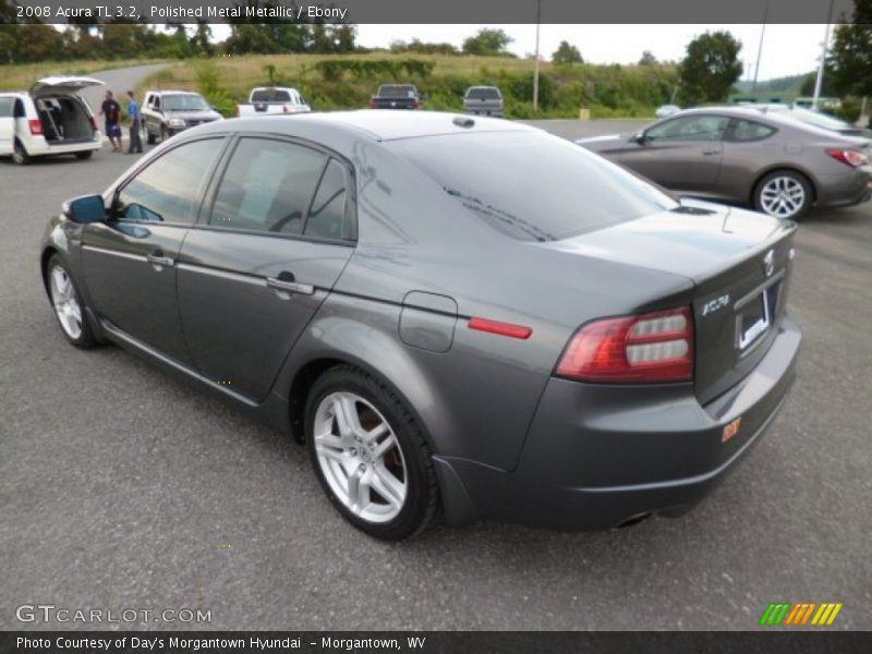 Polished Metal Metallic / Ebony 2008 Acura TL 3.2