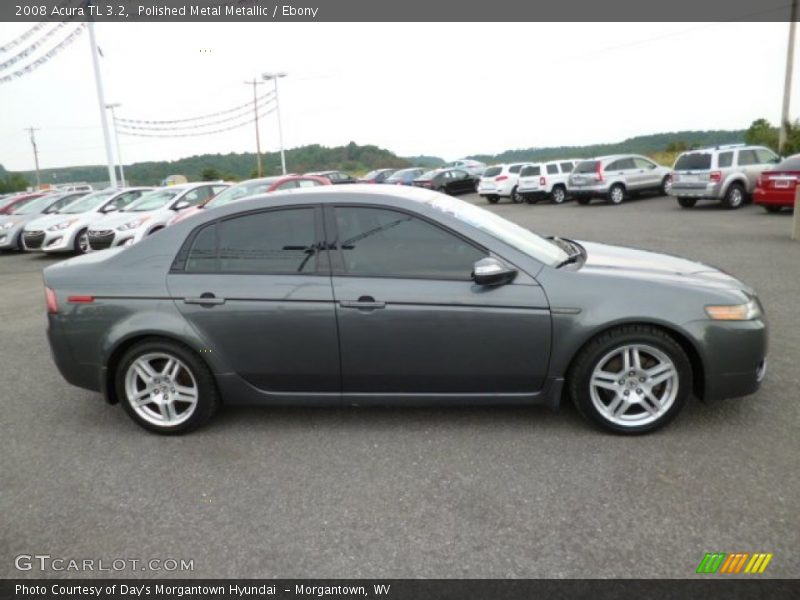 Polished Metal Metallic / Ebony 2008 Acura TL 3.2