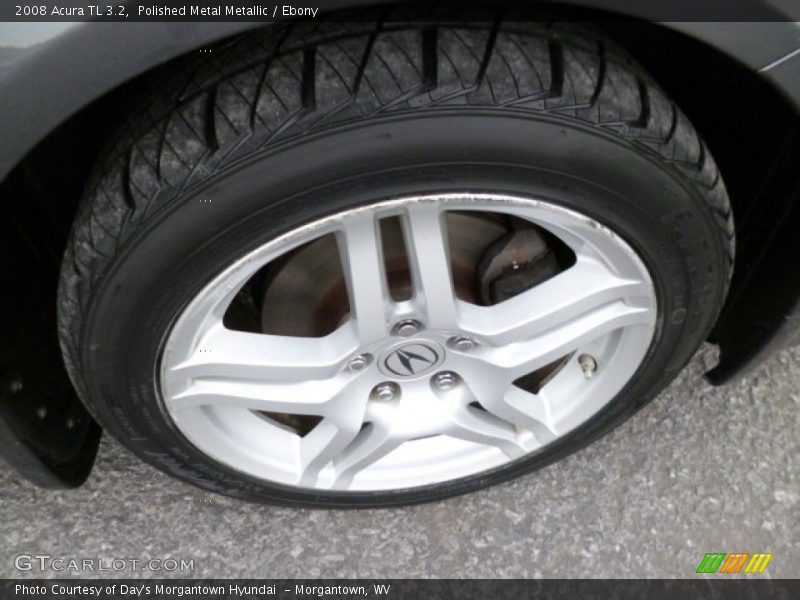 Polished Metal Metallic / Ebony 2008 Acura TL 3.2
