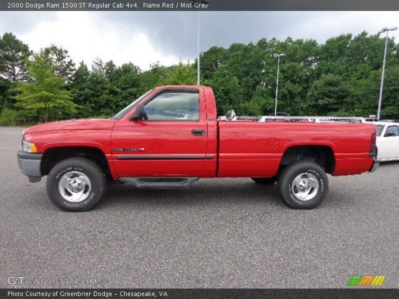  2000 Ram 1500 ST Regular Cab 4x4 Flame Red