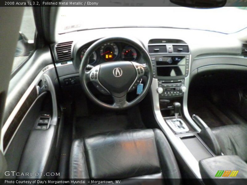 Polished Metal Metallic / Ebony 2008 Acura TL 3.2