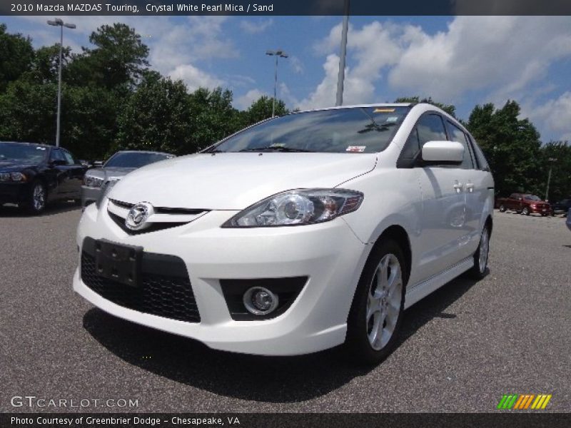 Crystal White Pearl Mica / Sand 2010 Mazda MAZDA5 Touring
