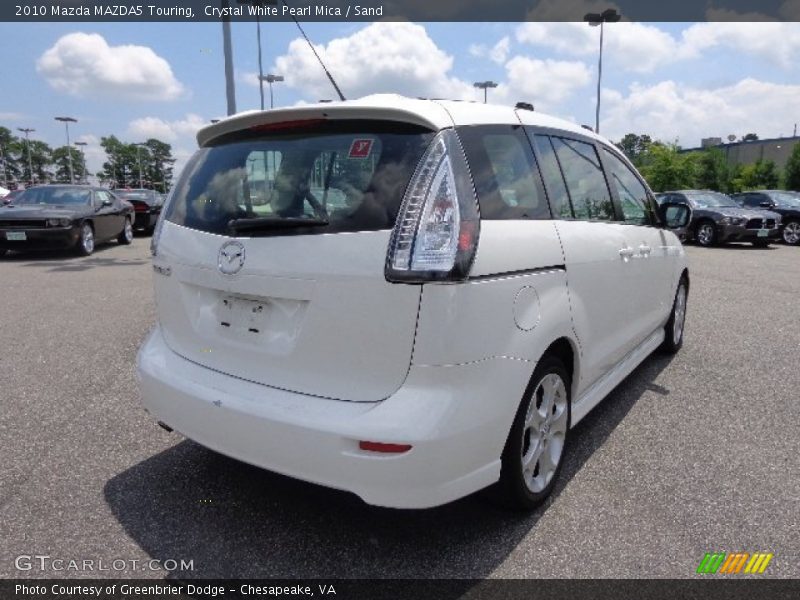 Crystal White Pearl Mica / Sand 2010 Mazda MAZDA5 Touring