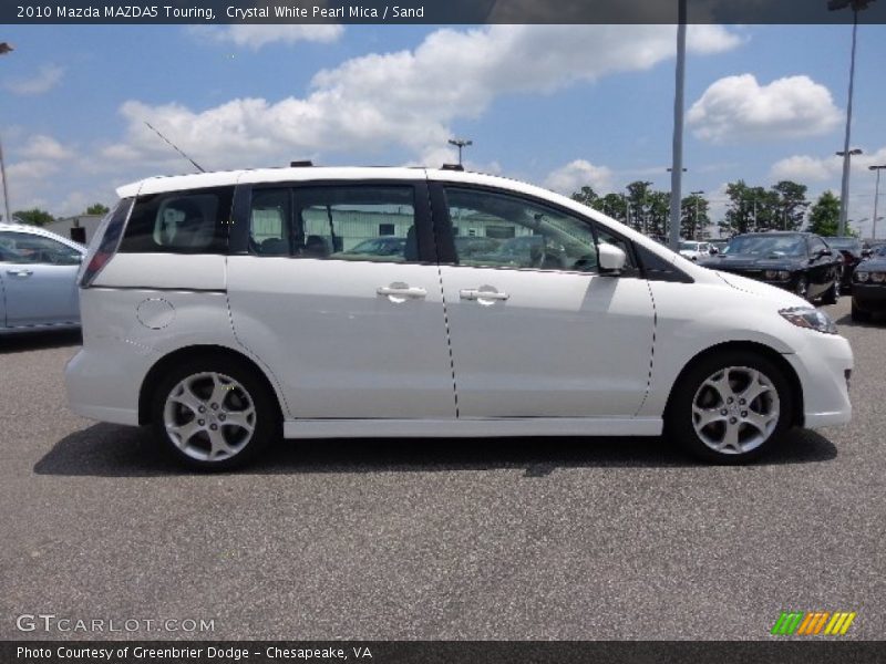 Crystal White Pearl Mica / Sand 2010 Mazda MAZDA5 Touring