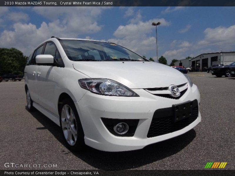 Crystal White Pearl Mica / Sand 2010 Mazda MAZDA5 Touring