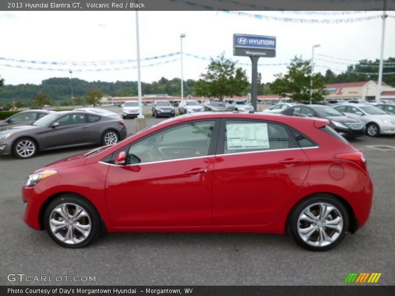 Volcanic Red / Black 2013 Hyundai Elantra GT