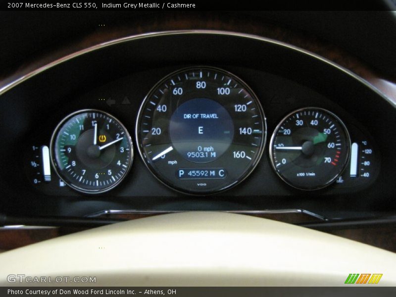 Indium Grey Metallic / Cashmere 2007 Mercedes-Benz CLS 550
