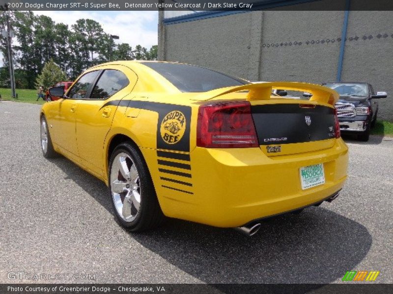Detonator Yellow Clearcoat / Dark Slate Gray 2007 Dodge Charger SRT-8 Super Bee