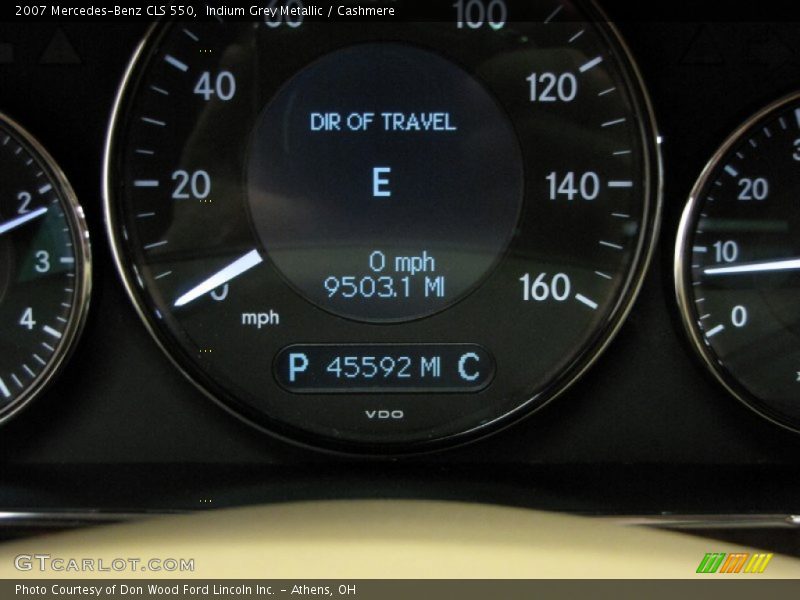 Indium Grey Metallic / Cashmere 2007 Mercedes-Benz CLS 550