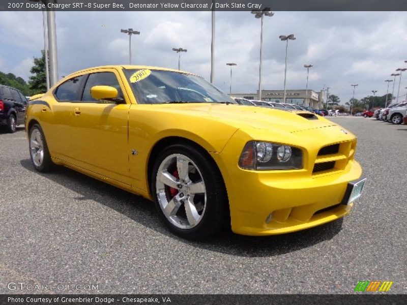 Detonator Yellow Clearcoat / Dark Slate Gray 2007 Dodge Charger SRT-8 Super Bee