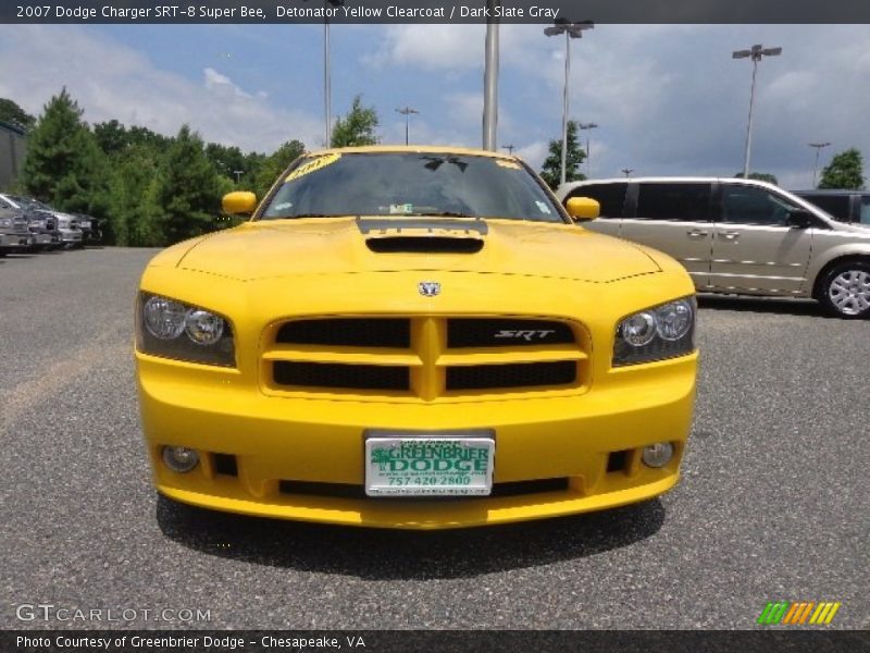 Detonator Yellow Clearcoat / Dark Slate Gray 2007 Dodge Charger SRT-8 Super Bee