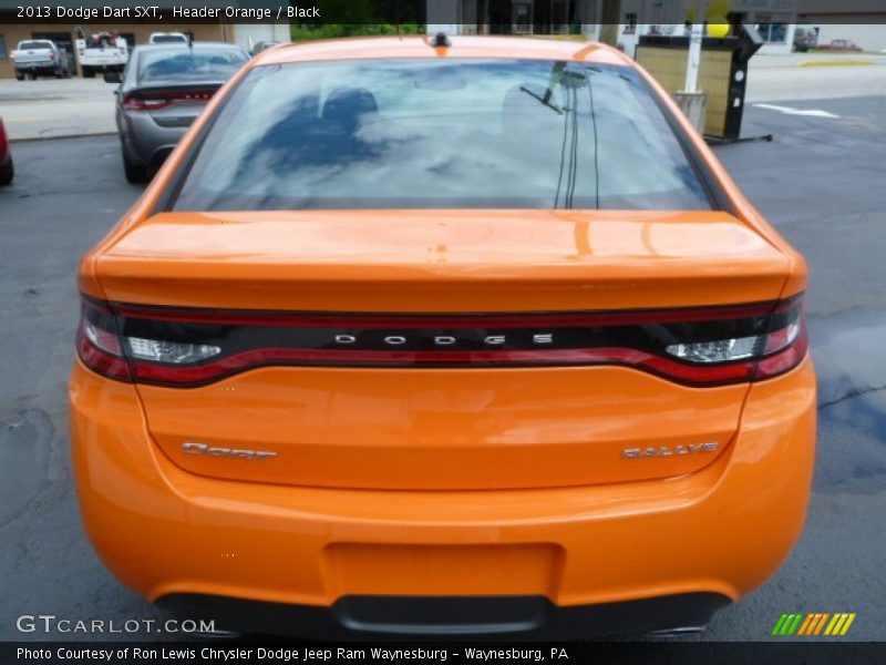 Header Orange / Black 2013 Dodge Dart SXT