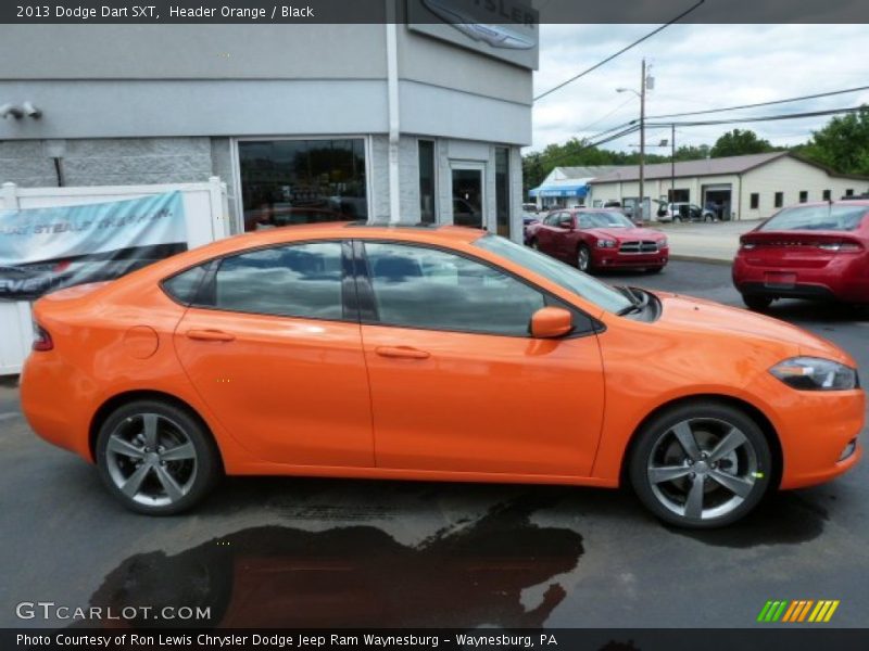 Header Orange / Black 2013 Dodge Dart SXT