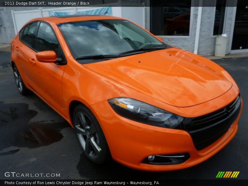 Header Orange / Black 2013 Dodge Dart SXT