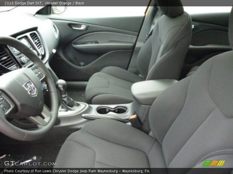 Header Orange / Black 2013 Dodge Dart SXT