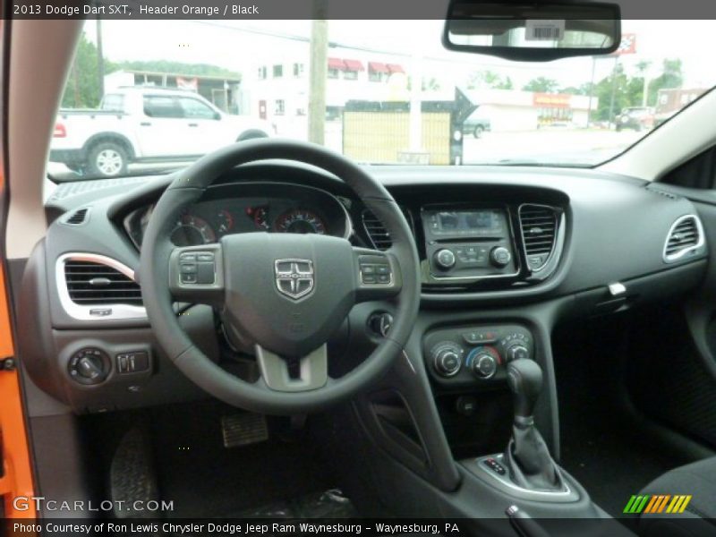 Header Orange / Black 2013 Dodge Dart SXT