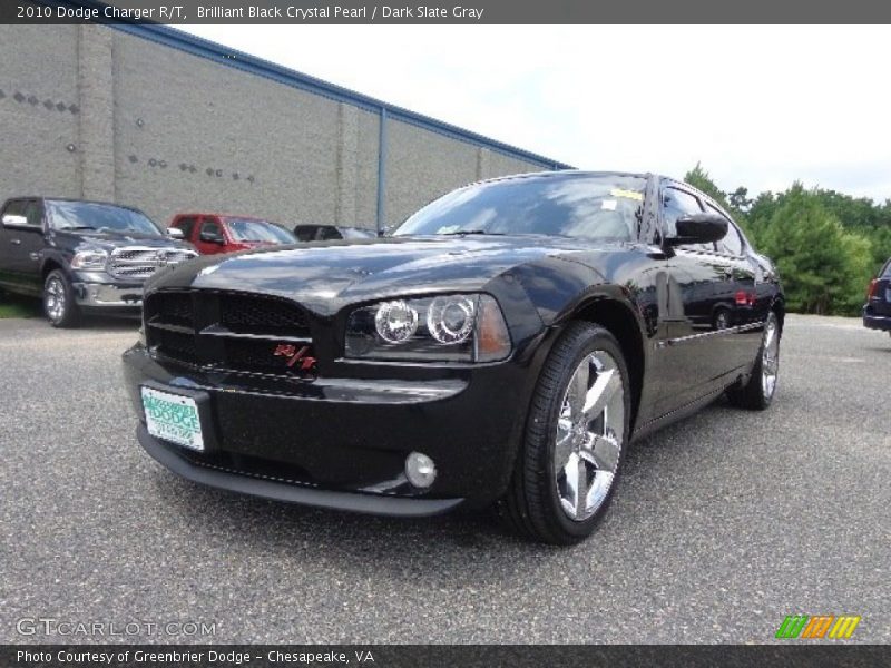 Brilliant Black Crystal Pearl / Dark Slate Gray 2010 Dodge Charger R/T