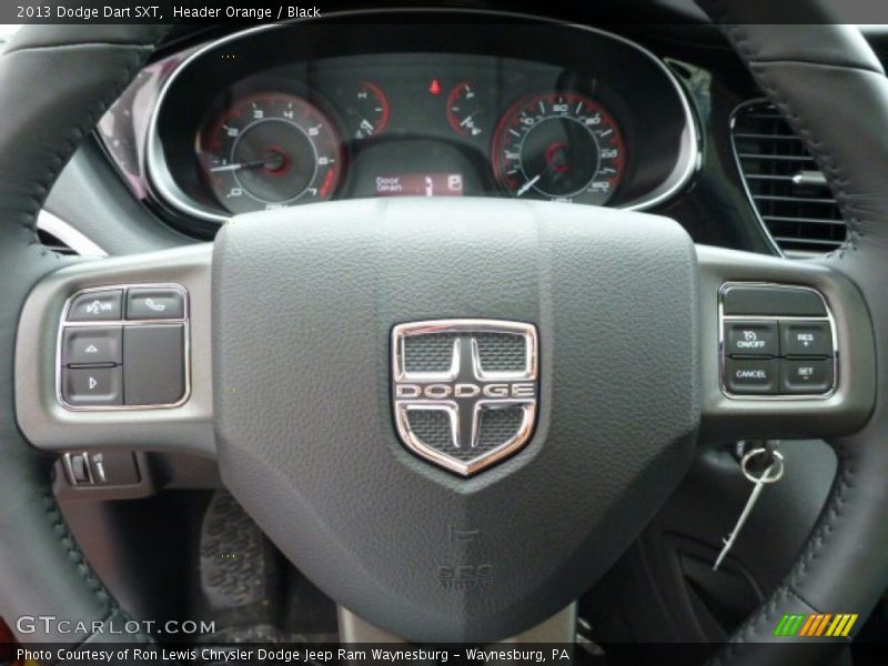 Header Orange / Black 2013 Dodge Dart SXT