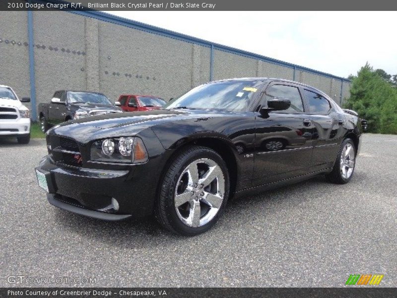 Brilliant Black Crystal Pearl / Dark Slate Gray 2010 Dodge Charger R/T