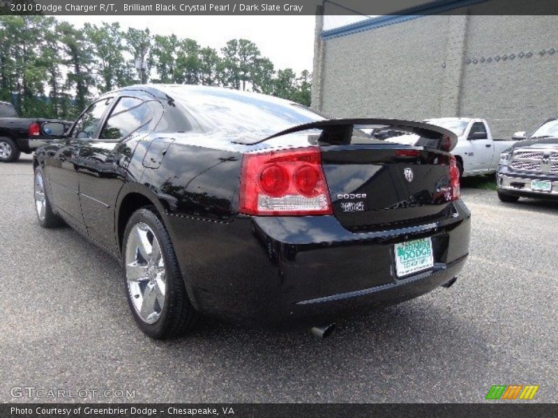 Brilliant Black Crystal Pearl / Dark Slate Gray 2010 Dodge Charger R/T