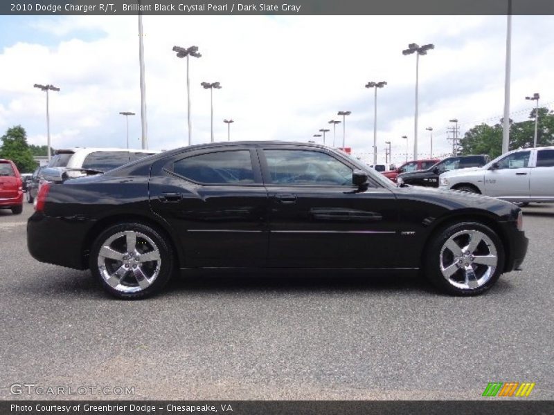 Brilliant Black Crystal Pearl / Dark Slate Gray 2010 Dodge Charger R/T