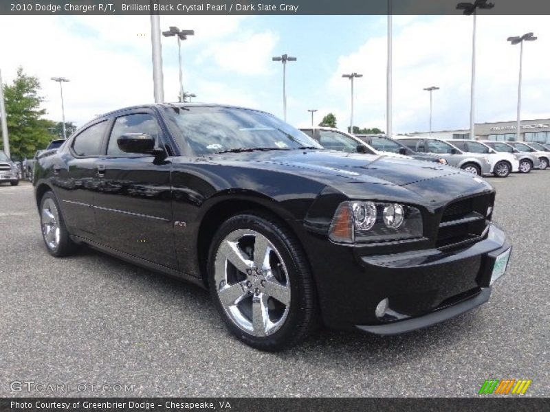 Brilliant Black Crystal Pearl / Dark Slate Gray 2010 Dodge Charger R/T