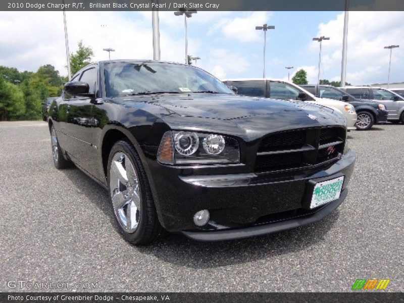 Brilliant Black Crystal Pearl / Dark Slate Gray 2010 Dodge Charger R/T