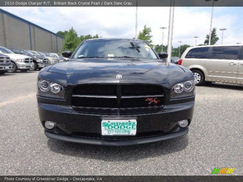 Brilliant Black Crystal Pearl / Dark Slate Gray 2010 Dodge Charger R/T