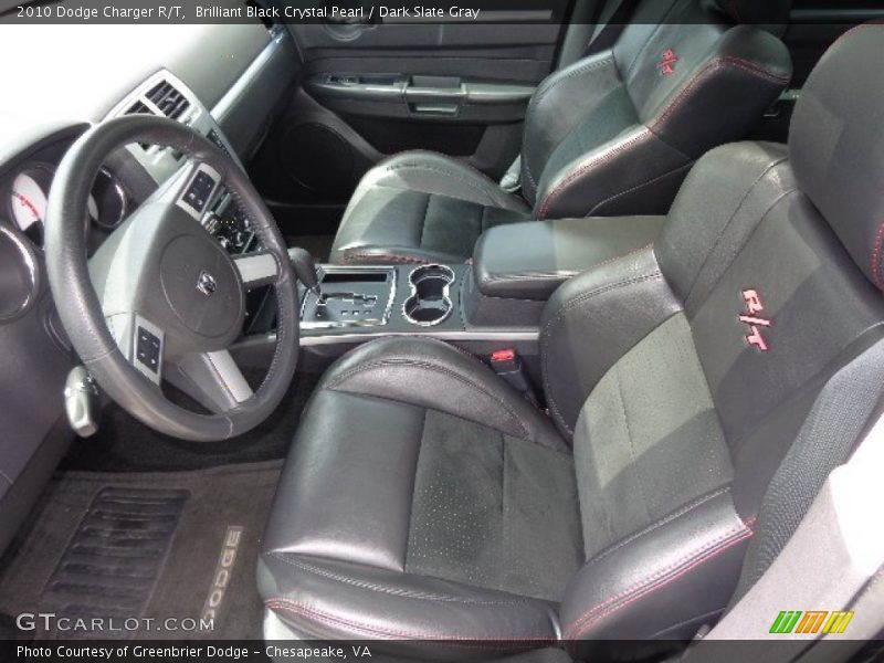 Brilliant Black Crystal Pearl / Dark Slate Gray 2010 Dodge Charger R/T