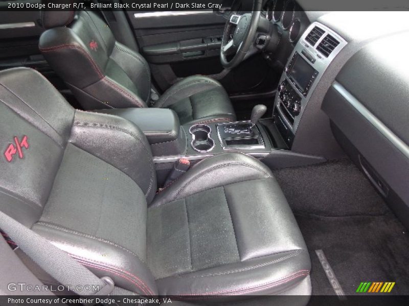 Brilliant Black Crystal Pearl / Dark Slate Gray 2010 Dodge Charger R/T