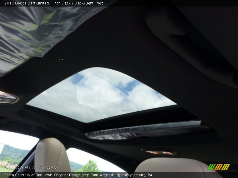 Pitch Black / Black/Light Frost 2013 Dodge Dart Limited