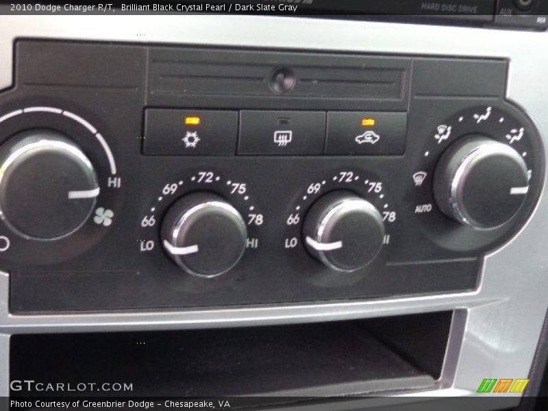 Brilliant Black Crystal Pearl / Dark Slate Gray 2010 Dodge Charger R/T