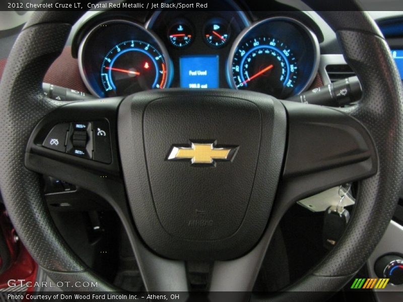 Crystal Red Metallic / Jet Black/Sport Red 2012 Chevrolet Cruze LT