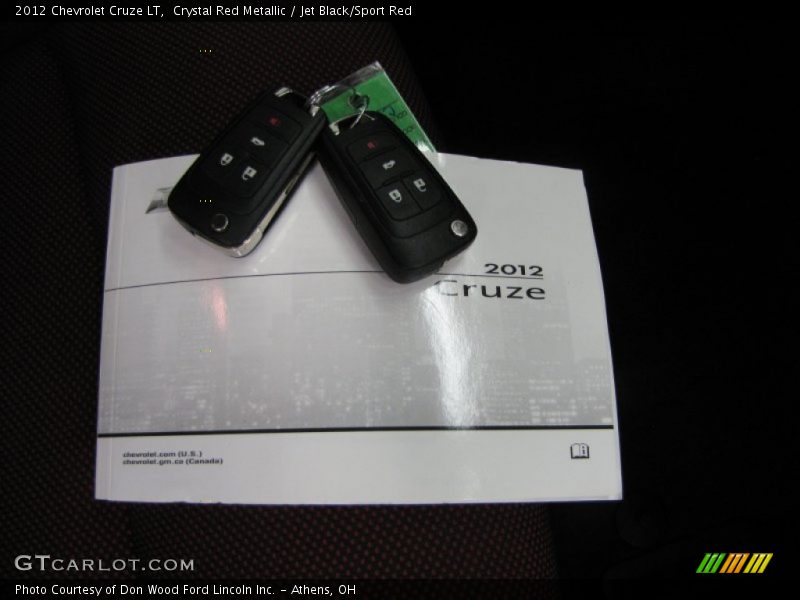 Crystal Red Metallic / Jet Black/Sport Red 2012 Chevrolet Cruze LT