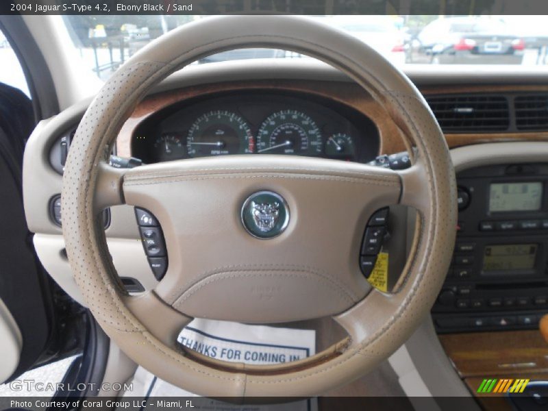 Ebony Black / Sand 2004 Jaguar S-Type 4.2