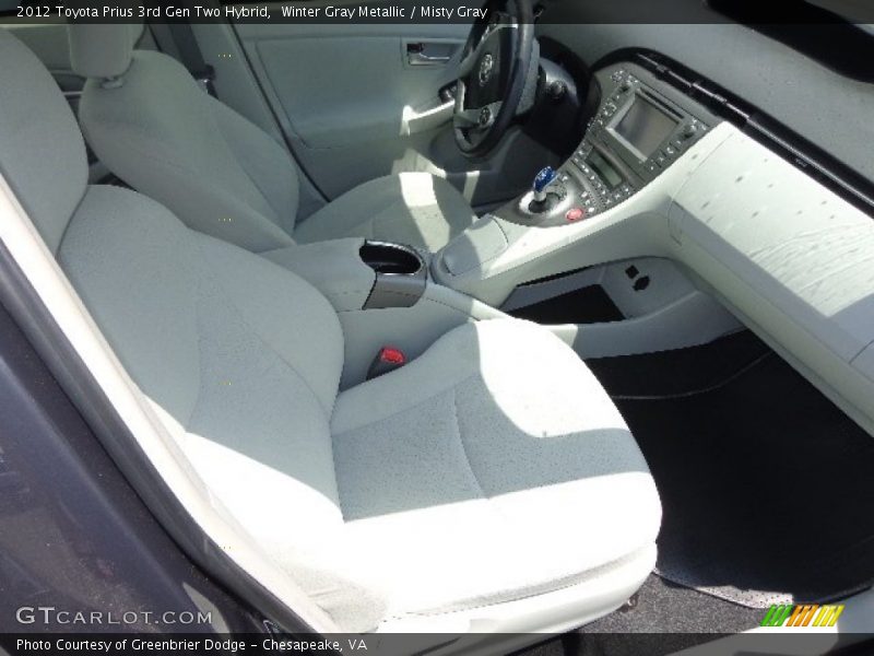 Winter Gray Metallic / Misty Gray 2012 Toyota Prius 3rd Gen Two Hybrid