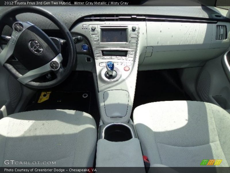 Dashboard of 2012 Prius 3rd Gen Two Hybrid