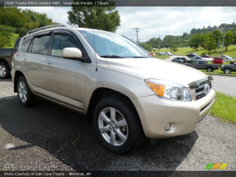 Savannah Metallic / Taupe 2008 Toyota RAV4 Limited 4WD